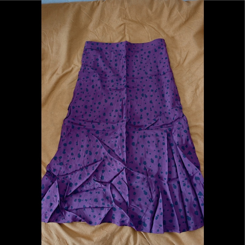 Purple Pocket dot Skirt